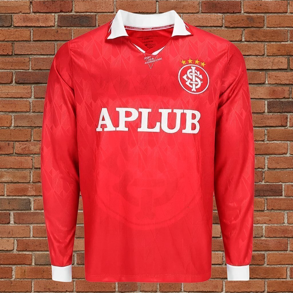 Camiseta Internacional 1996 Vermelha Longa