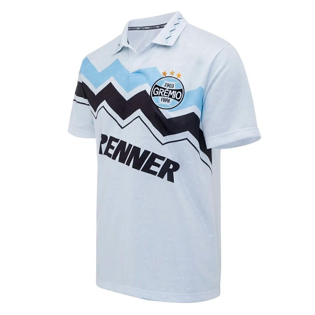 Camiseta Grêmio Libertadores 1995 Branca Manga Curta