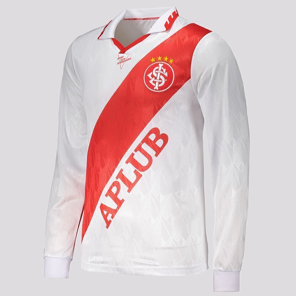 Camiseta Internacional 1995 Branca Longa