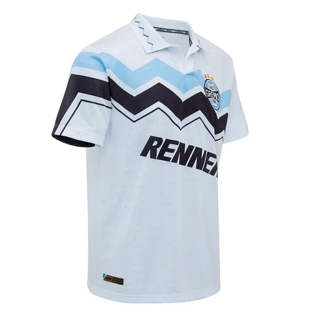 Camiseta Grêmio Libertadores 1995 Branca Manga Curta