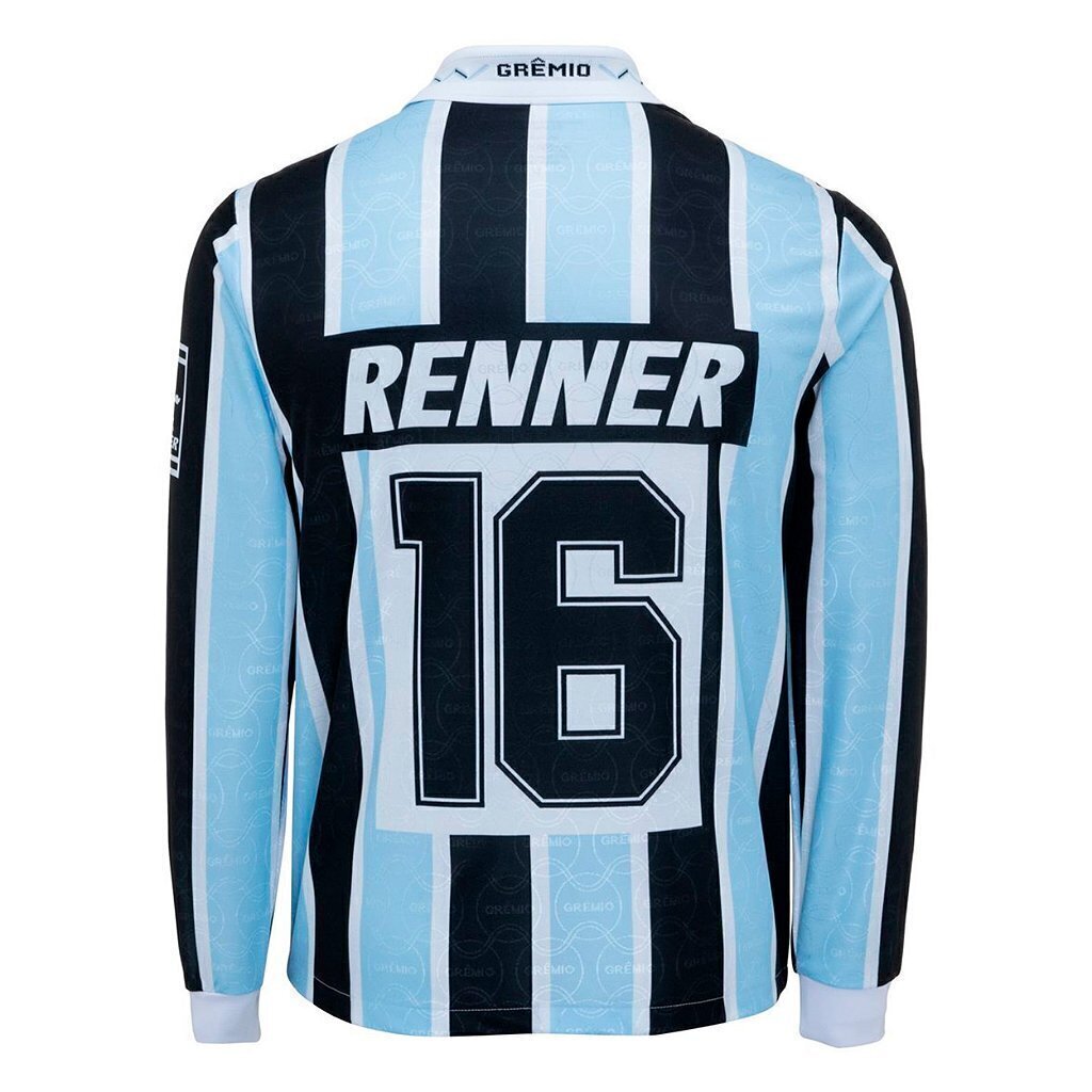 Camiseta Grêmio Libertadores 1995 Tricolor Longa