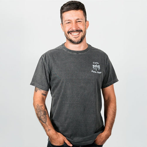 Camiseta Curta Porto Alegre | Destemperados - Chumbo