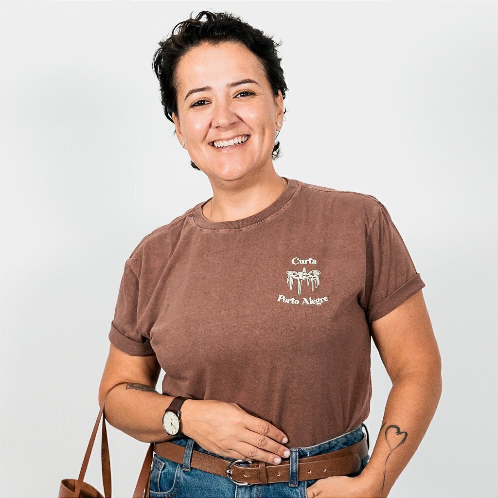 Camiseta Curta Porto Alegre | Destemperados - Marrom