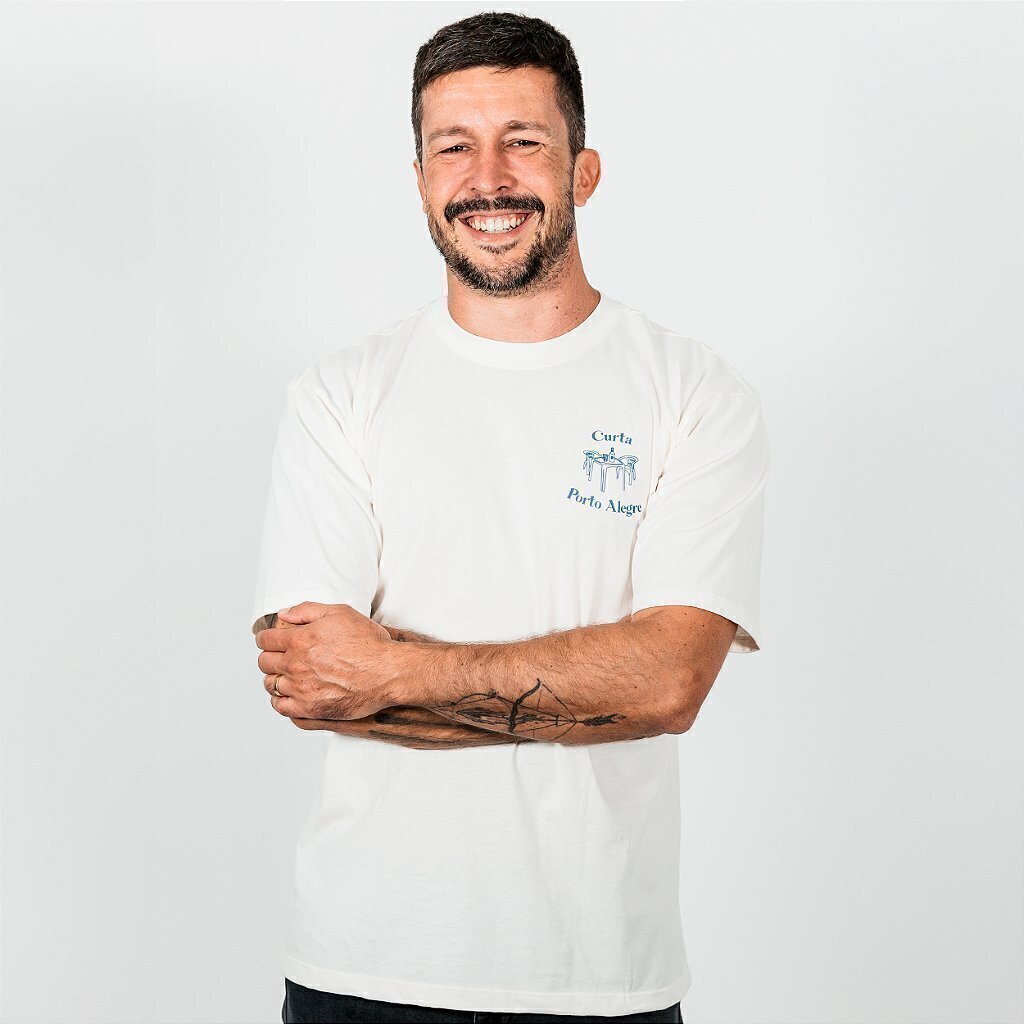 Camiseta Curta Porto Alegre | Destemperados - Off White