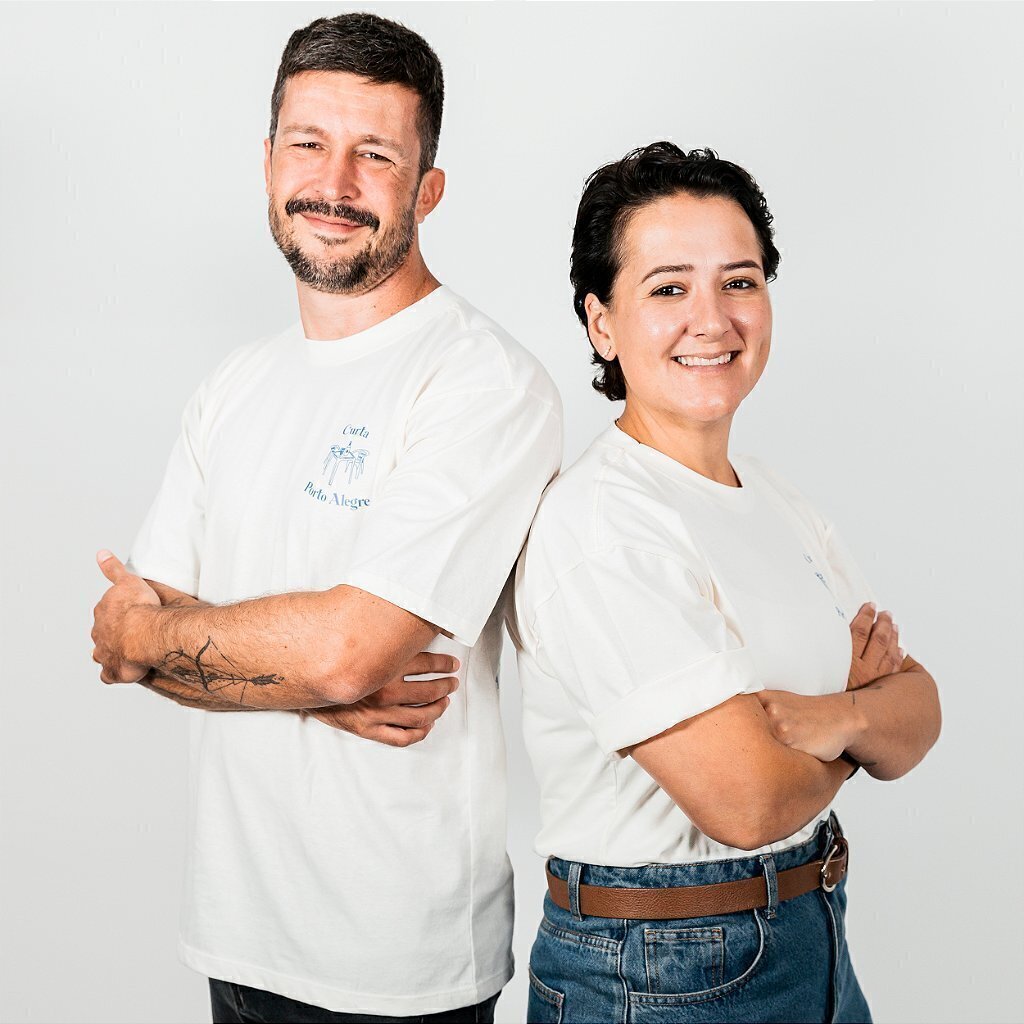 Camiseta Curta Porto Alegre | Destemperados - Off White